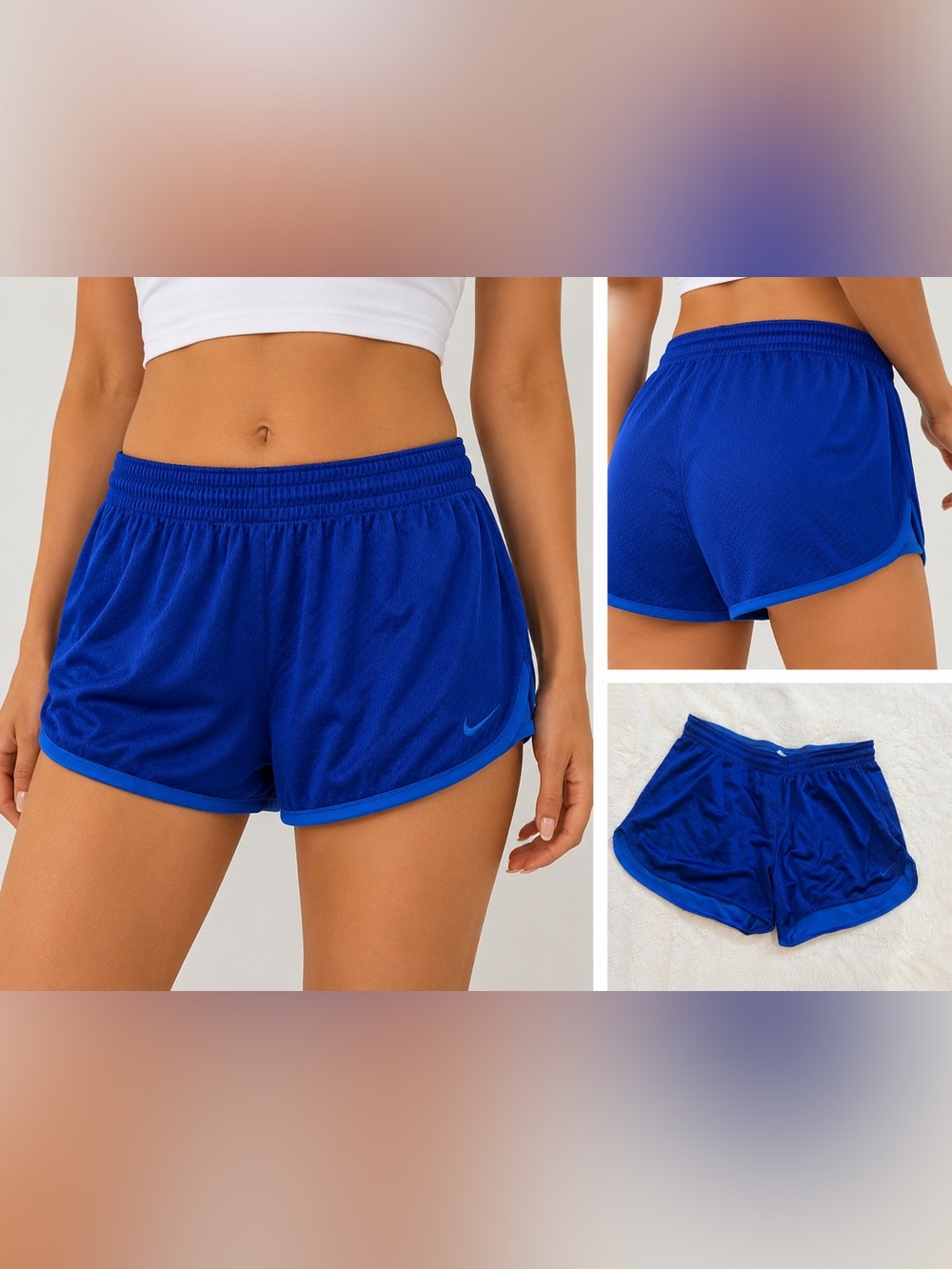 Nike Royal Blue Mesh Running Shorts Women’s Large